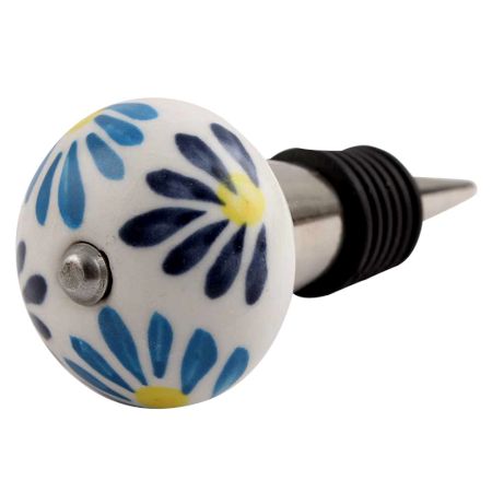 Blue Angel Ceramic Wine Stopper (Pack Of One Piece)
